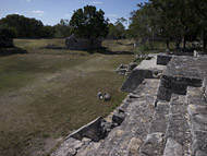 Central Plaza at Dzibilchaltun - dzibilchaltun mayan ruins,dzibilchaltun mayan temple,mayan temple pictures,mayan ruins photos
